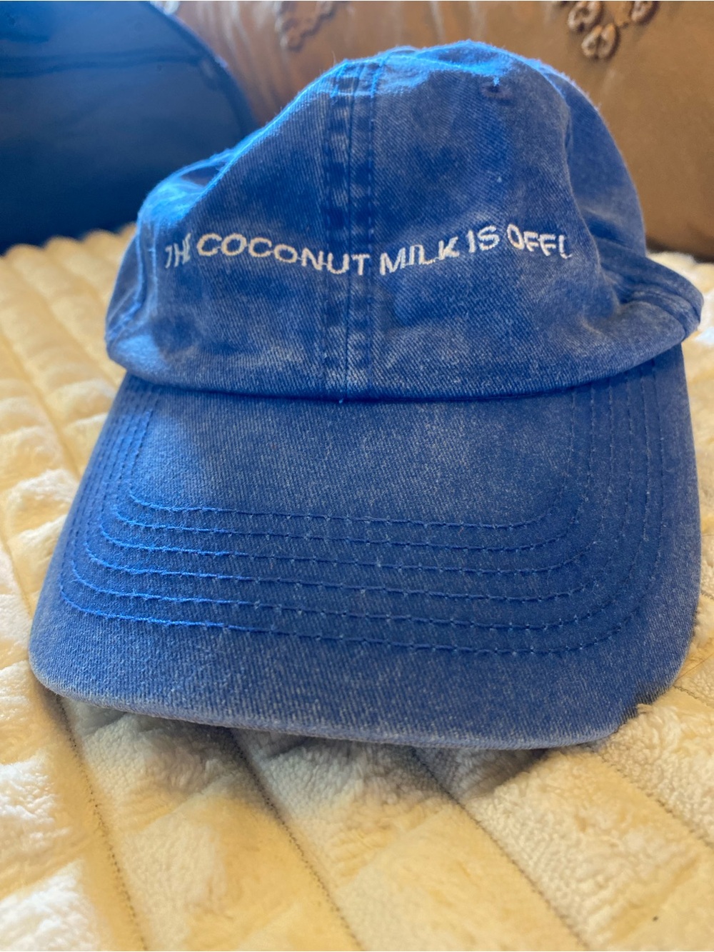 “The Coconut Milk is Off!” Denim Hat
